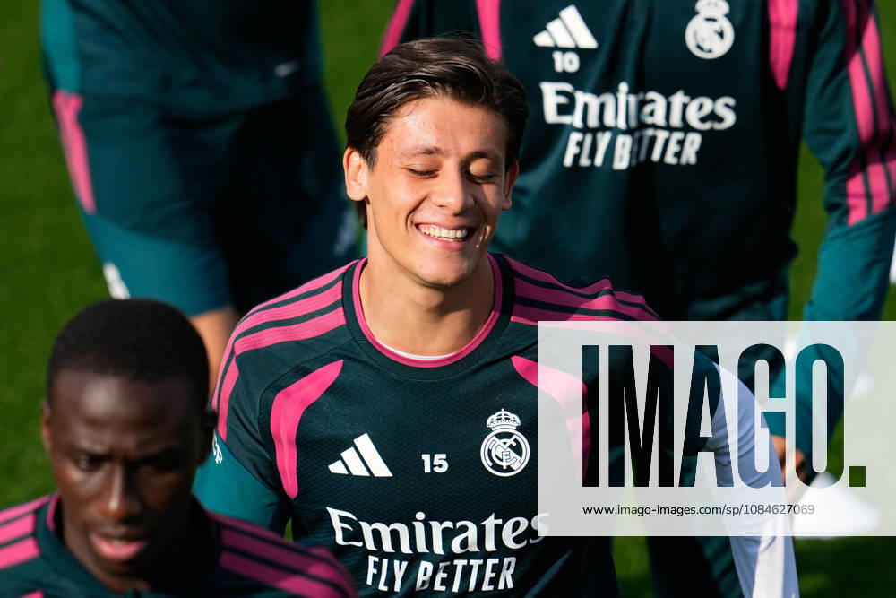 Arda Guler during the training day of Real Madrid ahead the Spanish League, LaLiga EA Sports, football match against Sevilla FC at Ciudad Deportiva Real Madrid on October 17, 2026, in Valdebebas, Madrid, Spain. Valdebebas Spain - ZUMAa181 20261017_zaa_a181_030