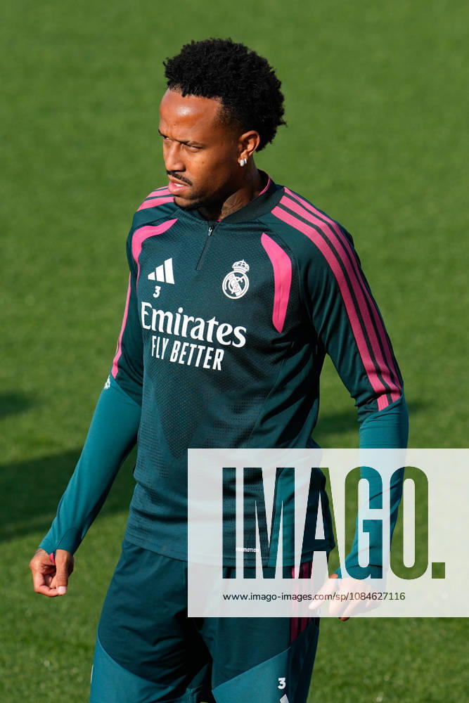 Eder Militao during the training day of Real Madrid ahead the Spanish League, LaLiga EA Sports, football match against Sevilla FC at Ciudad Deportiva Real Madrid on October 17, 2026, in Valdebebas, Madrid, Spain. Valdebebas Spain - ZUMAa181 20261017_zaa_a181_039
