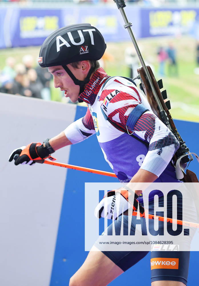 BIATHLON - Loop One Opening Festival MUNICH,GERMANY,17.OCT.26 - BIATHLON - Loop One Opening Festival. Image shows Fredrik Muehlbacher (AUT). GEPAxpictures xThomasxBachun