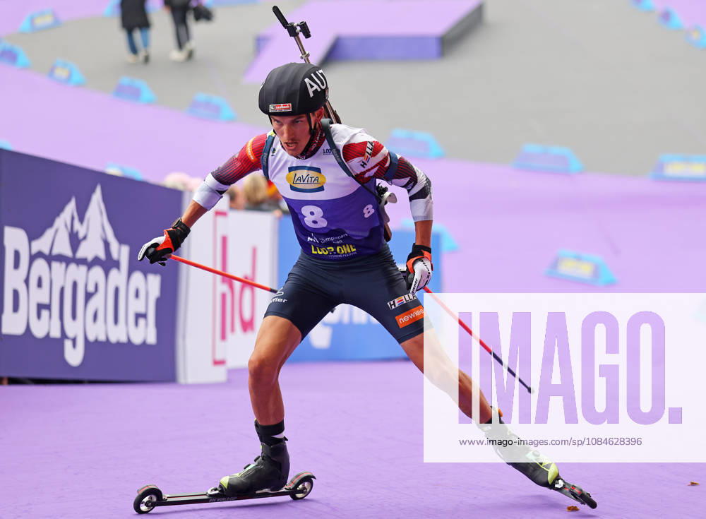 BIATHLON - Loop One Opening Festival MUNICH,GERMANY,17.OCT.26 - BIATHLON - Loop One Opening Festival. Image shows Fredrik Muehlbacher (AUT). GEPAxpictures xThomasxBachun