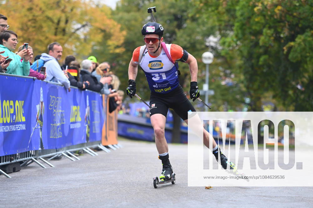Lucas FRATZSCHER GER, Loop One Biathlon Opening Festival event at the Olympic Park in Munich on October 17, 2026
