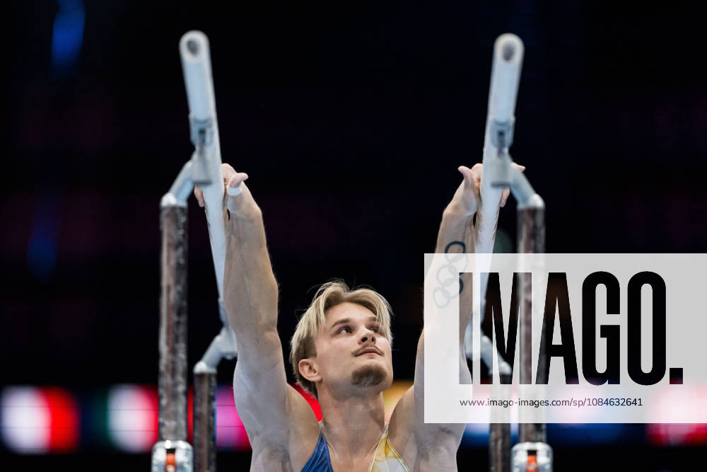 David Rumbutis of Sweden in the men’s qualifying round on the first day of the 2026 Artistic Gymnastics World Championships on October 17, 2026 in Rotterdam. Photo by Joel Marklund, BILDBYRÅN, code JM JM0859. bbeng artistic gymnastics gymnastics world championships bbeng artistic gymnastics gymnastics world championships Sweden