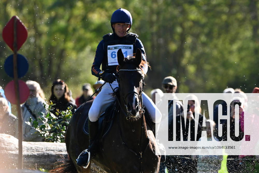 MONDIAL DU LION 2026 - CROSS COUNTRY LE LION-D ANGERS, FRANCE - OCTOBER 17, 2026 : Patrick Verbakel riding Passoa during the cross-country competition at the Mondial du Lion 2026, FEI WBFSH Eventing World Breeding Championship for Young Horses. Le Lion-d AngersFrance