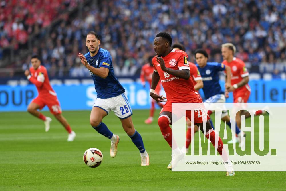 Nikola Katic of FC Schalke 04 and Sheraldo Becker of 1 FSV Mainz 05 battle for the ball during the Bundesliga match between FC Schalke 04 and 1 FSV Mainz 05 at Veltins Arena on October 17, 2026, in Gelsenkirchen, Germany. Photo by Ralf Treese, DeFodi Images. Nikola Katic of FC Schalke 04 and Sheraldo Becker of 1. FSV Mainz 05 battle for the ball during the Bundesliga match between FC Schalke 04 and 1. FSV Mainz 05 at Veltins Arena on October 17, 2026 in Gelsenkirchen, Germany. Photo by Ralf Treese, DeFodi Images. DFB and DFL regulations prohibit any use of photographs as image sequences and or quasi-video. Photo by Ralf Treese, DeFodi Images.