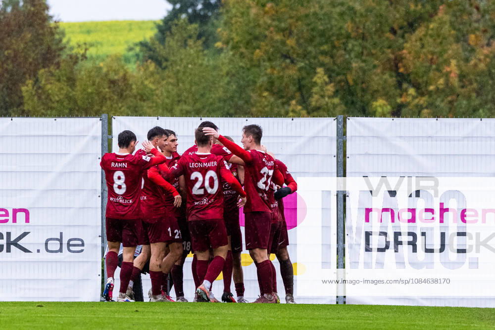 3rd Division: SG Sonnenhof Großaspach vs. SC Preußen Münster, October 17, 2026, Aspach, GERMANY October 17, 2026 Celebration after Fabian Eisele’s 2nd goal for SG Sonnenhof Großaspach, 23, during the match between SG Sonnenhof Großaspach and SC Preußen Münster on Matchday 10 of the 3rd League at the WIRmachenDRUCK Arena
