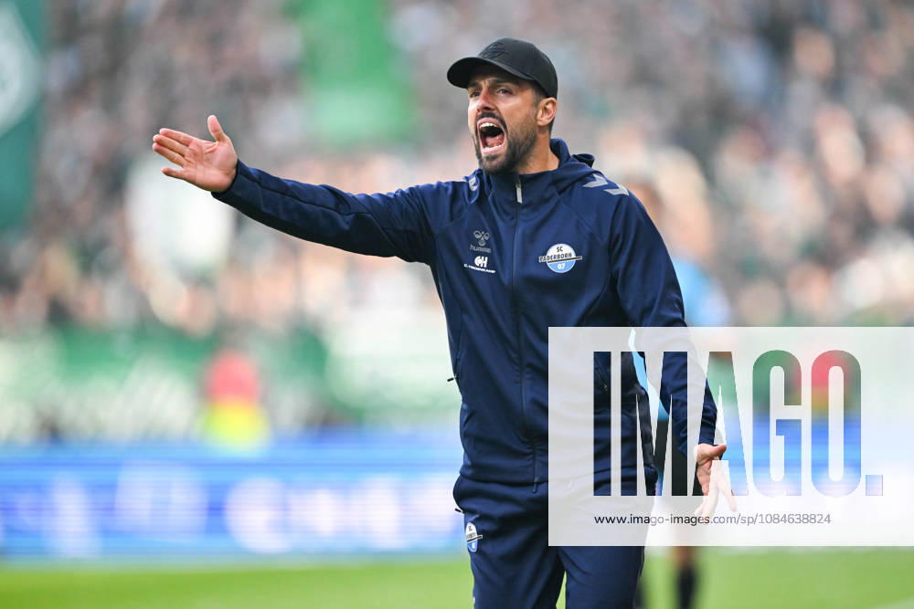1 Bundesliga: SV Werder Bremen vs. SC Paderborn 07 on October 17, 2026, at the Weserstadion in Bremen; Coach Ralf Kettemann; Paderborn: dissatisfied, disappointed, disheartened, dejected MT