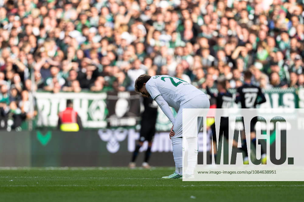 Goal: 0-1 Stefano Marino (SC Paderborn 07), 30 , Chuki (SV Werder Bremen), 20 – Disappointment, GER, SV Werder Bremen vs. SC Paderborn 07, Soccer, Bundesliga, Matchday 6, 2026–2027 Season, October 17, 2026 DFL regulations prohibit any use of photographs as image sequences and or quasi-video, GER, SV Werder Bremen vs. SC Paderborn 07, Soccer, Bundesliga, Matchday 6, 2026–2027 Season, October 17, 2026, Bremen
