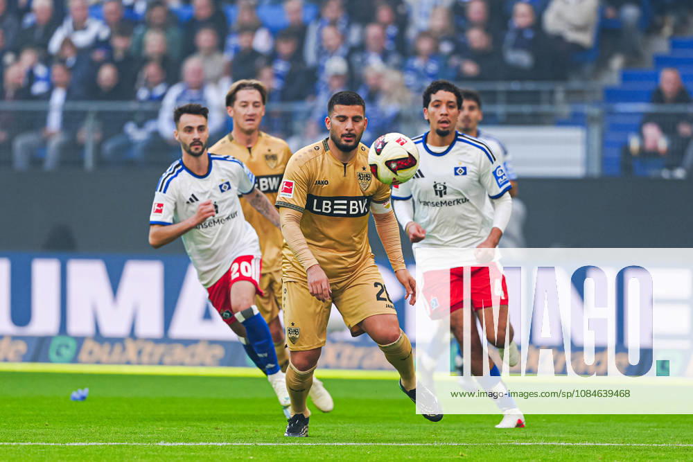 Deniz Undav, VfB Stuttgart, 26 GER, Hamburger SV vs. VfB Stuttgart, Soccer, Bundesliga 1, Matchday 06, 2026–2027 Season, October 17, 2026 DFL regulations prohibit any use of photographs as image sequences and or quasi-video GER, Hamburger SV vs. VfB Stuttgart, soccer, 1st Bundesliga, Matchday 06, 2026–2027 Season, October 17, 2026, Hamburg
