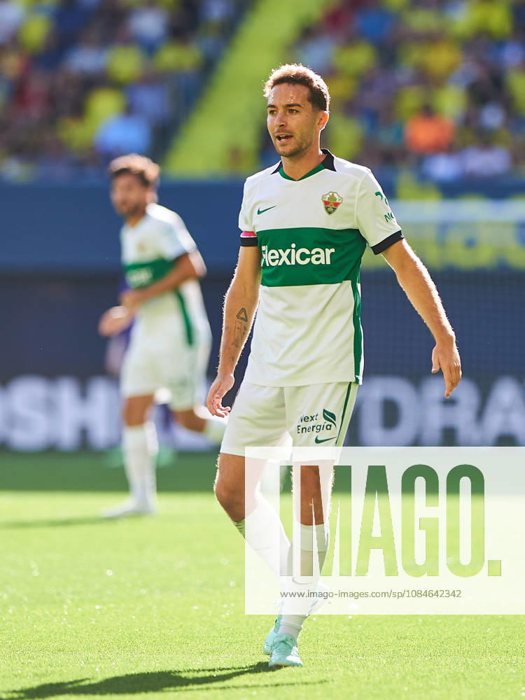 Marc Aguado of Elche CF during the LaLiga EA Sports match between Villarreal CF and Elche CF at Estadio de la Cerámica on October 17, 2026, in Villarreal, Spain