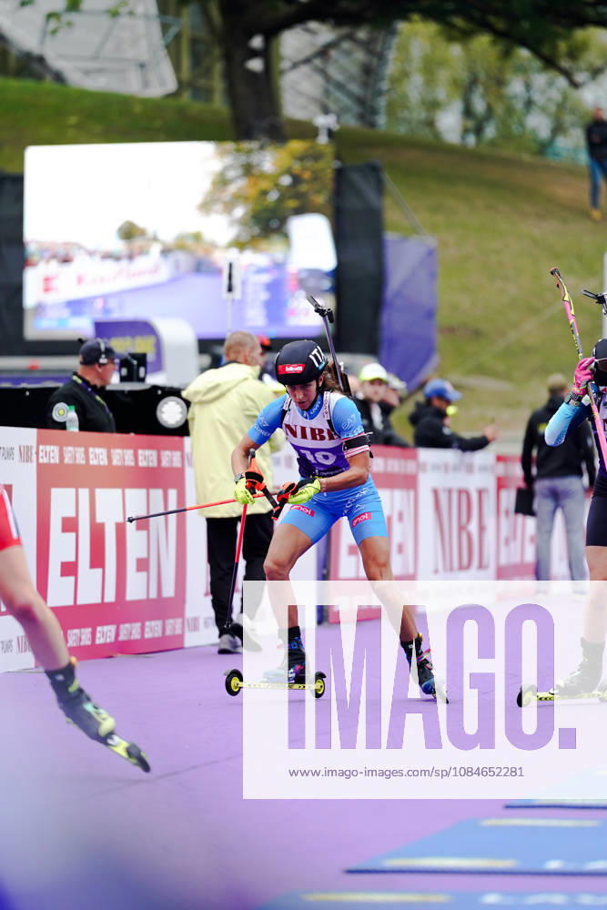 GER, Biathlon, Women, IBU Biathlon Loop One Festival 2026, 2026–2027 Season, Women’s Super Sprint Final: Lisa Vittozzi (ITA), 10th on the course at Munich Olympic Park, Bavaria, Germany