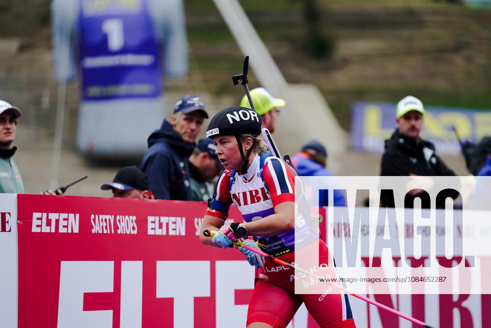 GER, Biathlon, Women, IBU Biathlon Loop One Festival 2026, 2026–2027 Season, Women’s Super Sprint Final: Ingrid L. Tandrevold (NOR), 6th in the penalty loop, Munich Olympic Park, Bavaria, Germany