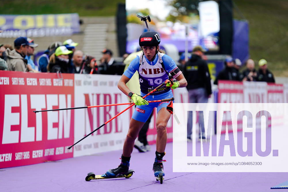 GER, Biathlon, Women, IBU Biathlon Loop One Festival 2026, 2026–2027 Season, Women’s Super Sprint Final: Lisa Vittozzi (ITA), 10th on the course at Munich Olympic Park, Bavaria, Germany