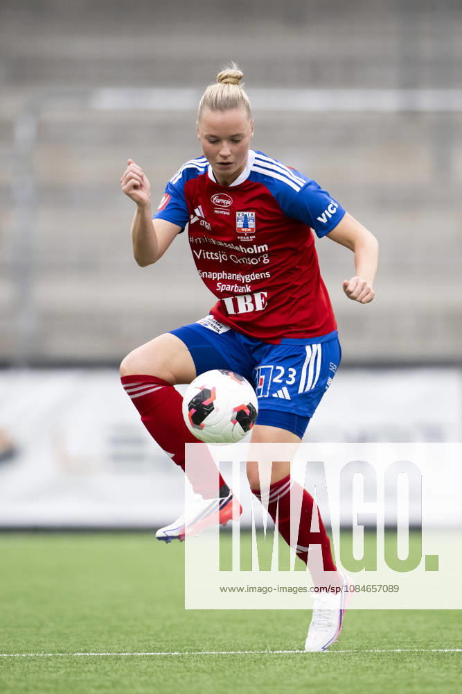 Vittsjö’s Kajsa Lind during the Damallsvenskan soccer match between Rosengard and Vittsjö on October 17, 2026, in Malmö