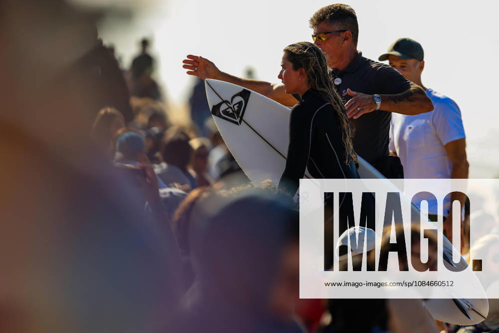 Meo Rip Curl Pro Portugal - Quarter Finals Francisca Veselko of Portugal is seen during the Meo Rip Curl Pro Portugal at Praia dos Supertubos in Peniche, Portugal, on October 17, 2026.
