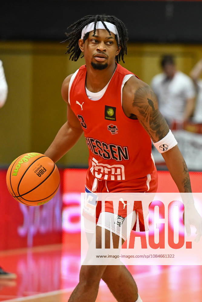 Zach Cook s Barmer 2 Basketball Bundesliga, Pro A, Matchday 5, 46ers, 2026–2027 Basketball Season, BBL, Germany, Giessen 46ers vs. RheinStars Cologne, Giessen in red, Men s, Cologne in black