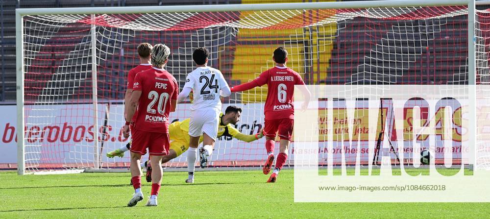 Kassel, Auestadion, Regionalliga Südwest, 2026–2027 season, KSV Hessen Kassel vs. VFR Mannheim, Goal to make it 1–0 by Lukas Peter Rupp, VFR