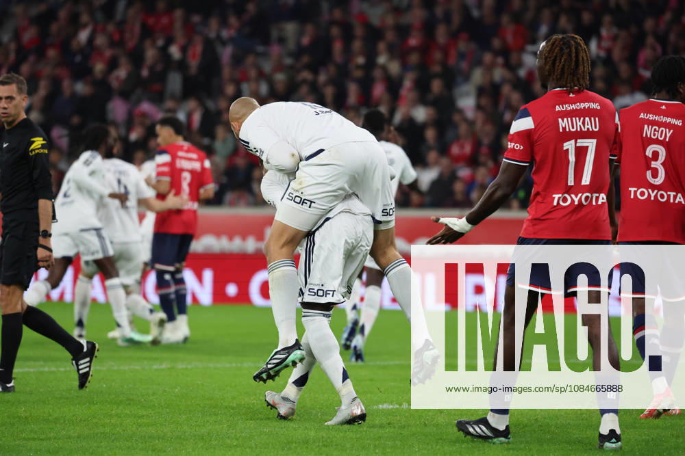 Joie de Ludovic AJORQUE (Brest) après le but de Brest lors du match LOSC Lille vs Brest, Ligue 1, Decathlon Arena stade Pierre Mauroy, le 17 octobre 2026 - photo Laurent Sanson PsnewZ