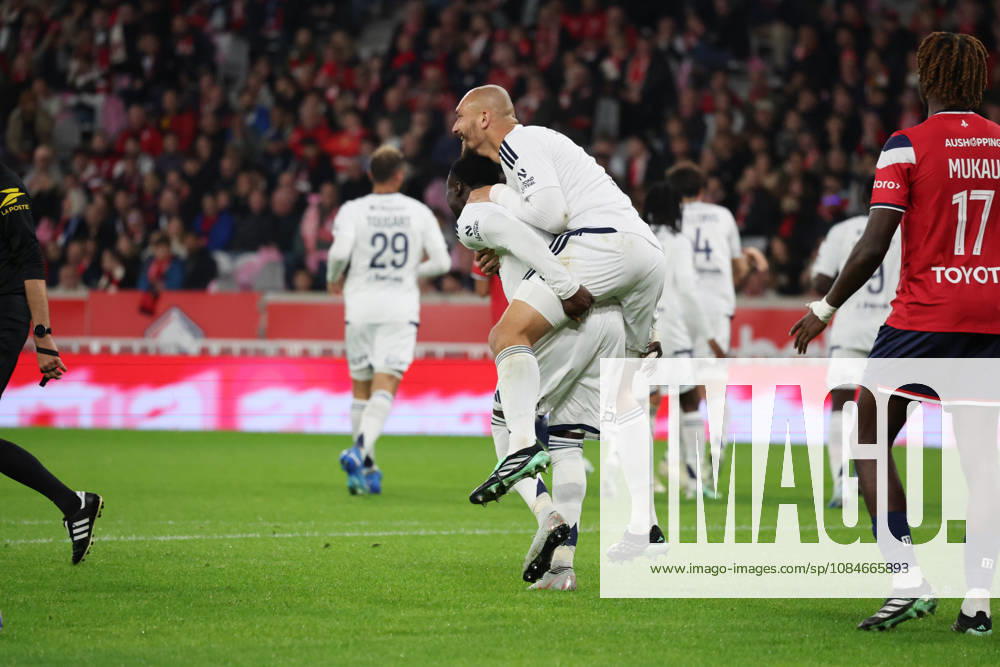 Joie de Ludovic AJORQUE (Brest) après le but de Brest lors du match LOSC Lille vs Brest, Ligue 1, Decathlon Arena stade Pierre Mauroy, le 17 octobre 2026 - photo Laurent Sanson PsnewZ