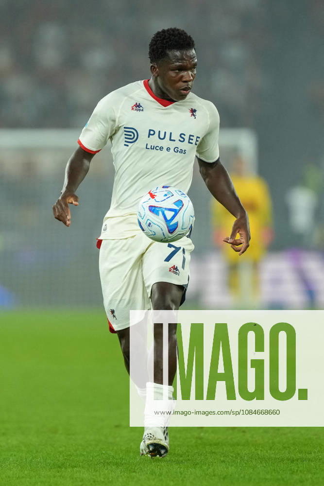 Samuel Wiafe of Genoa CFC during the Serie A 2026 2027 football match between AS Roma and Genoa CFC at Stadio Olimpico in Rome (Italy), October 17, 2026. antoniettaxbaldassarre