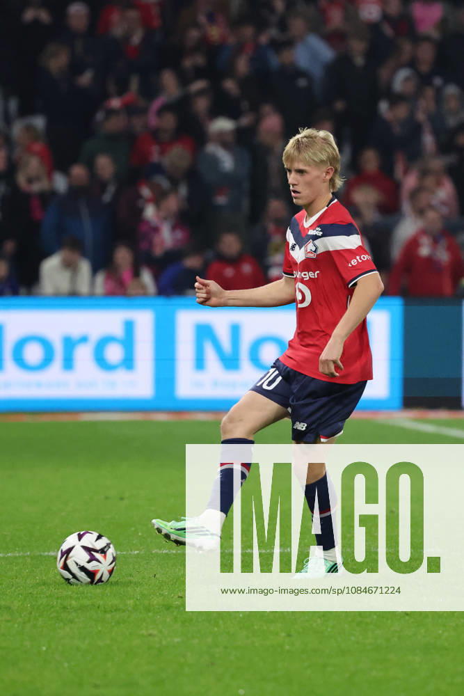 Hakon HARALDSSON (LOSC Lille) lors du match LOSC Lille vs Brest, Ligue 1, Decathlon Arena stade Pierre Mauroy, le 17 octobre 2026 - photo Laurent Sanson PsnewZ