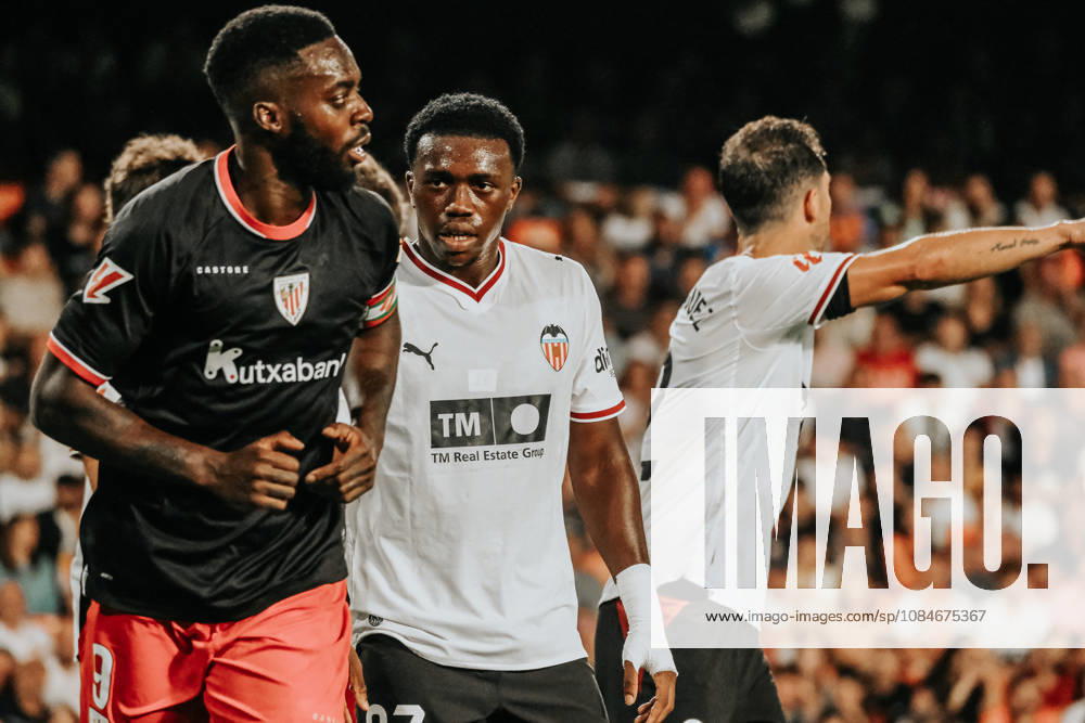 ESP LaLiga EA Sports Valencia CF vs. Athletic Club David Otorbi of Valencia CF during the LaLiga EA Sports match between Valencia CF and Athletic Club played at Mestalla Stadium in Valencia on October 17, 2026, in Spain. Spanish Soccer
