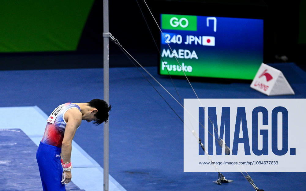 Netherlands Artistic Gymnastics World Championships Qualifiers 9267018 17.10.2026 Japan s Fusuke Maeda reacts after competing on the horizontal bar during the men s qualification at the 2026 World Artistic Gymnastics Championships in Rotterdam, the Netherlands. Alexey Filippov Sputnik Rotterdam Netherlands