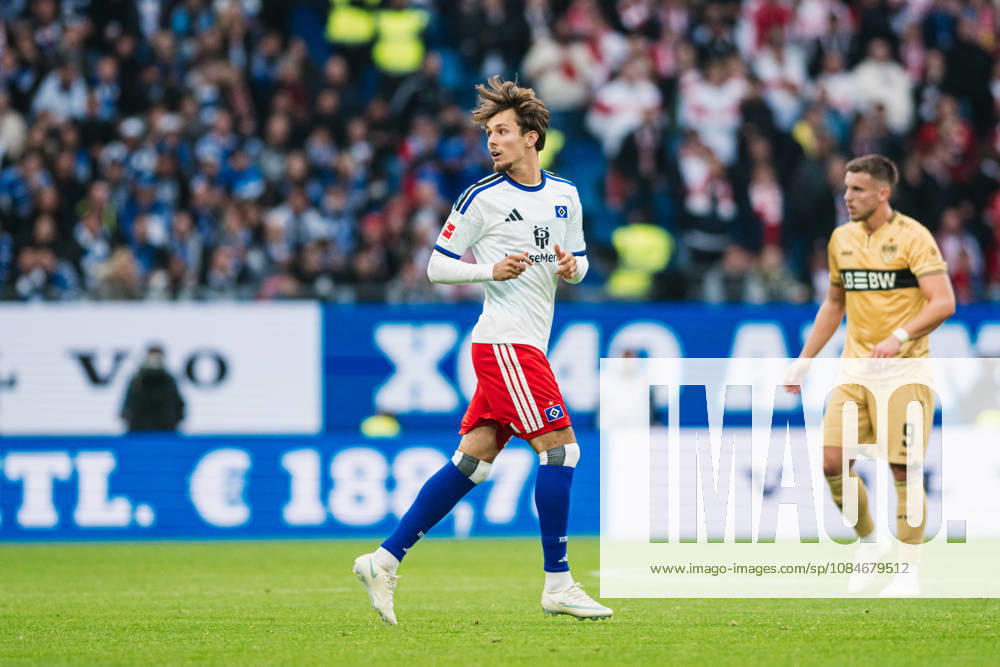 1 Bundesliga: Hamburger SV vs. VfB Stuttgart, October 17, 2026, Otto Stange, Hamburger SV, 19 Soccer, 1 Bundesliga, Matchday 6: Hamburger SV vs. VfB Stuttgart on October 17, 2026, at the Volksparkstadion, Hamburg. DFL regulations prohibit any use of photographs as image sequences and or quasi-video.