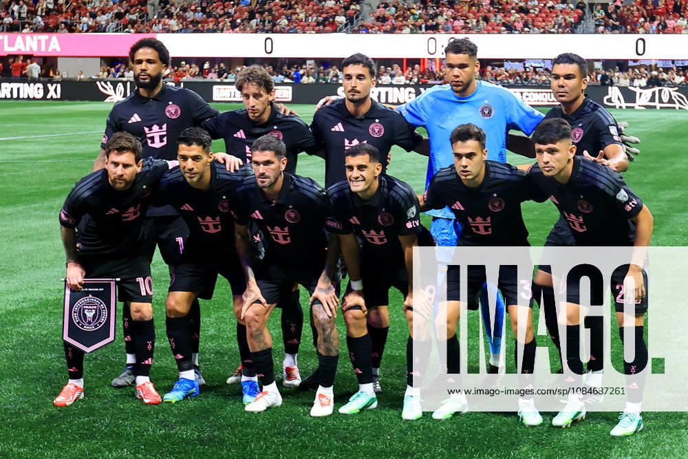 ATLANTA, GA - OCTOBER 17: The starting 11 for Miami in the Saturday evening MLS, Fussball Herren, USA game between Atlanta United FC and Inter Miami CF on October 17, 2026 at Mercedes-Benz Stadium in Atlanta, Georgia. (Photo by David J. Griffin Icon Sportswire) SOCCER: OCT 17 MLS Atlanta United FC vs Inter Miami CF Icon9532610110212