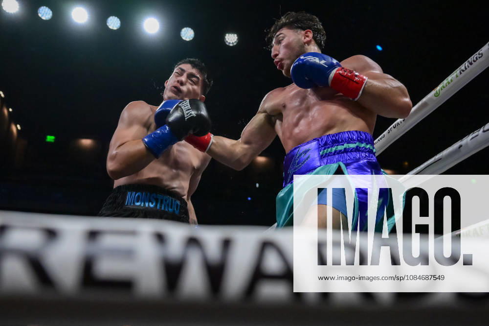 JAMIE OSUNA defeats CRISTIAN CANGELOSI via majority Decision at the Chelsea of The Cosmopolitan in Las Vegas. PBC Boxing: Jamie Osuna Defeats Cristian Cangelosi Via Majority Decision. - ZUMAo117 20261017_zsp_o117_010