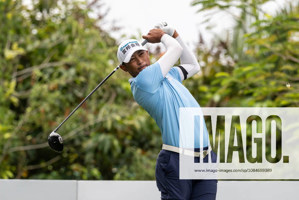 WANG Wei-hsuan from Taiwan on the first tee. Macau Open Golf 2026 Final Round. Macau China - ZUMAr144 20261018_zap_r144_034