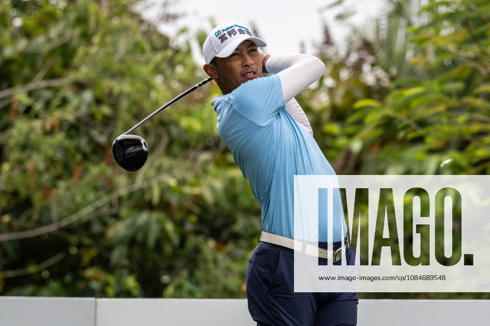 WANG Wei-hsuan from Taiwan on the first tee. Macau Open Golf 2026 Final Round. Macau China - ZUMAr144 20261018_zap_r144_041