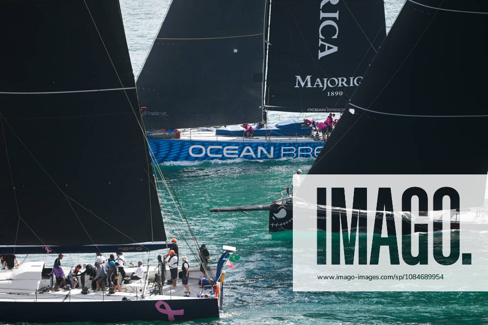 (261018) -- VALLETTA, Oct. 18, 2026 -- Yachts are seen sailing from the Grand Harbour of Malta, port of Valletta, during the 47th Rolex Middle Sea Race in Valletta, Malta, on Oct. 17, 2026. (Photo by Xinhua) (SP)MALTA-VALLETTA-SAILING-ROLEX MIDDLE SEA RACE JonathanxBorg