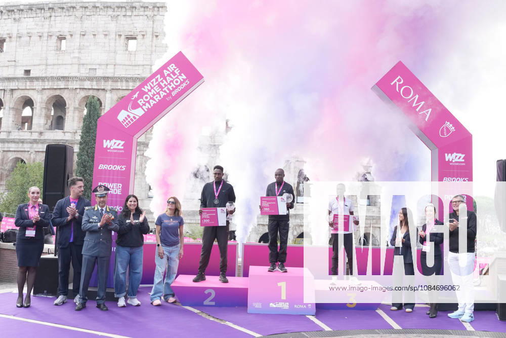 Kiprop Elisha Kibet Filex Selemon Ataklti during the 3th edition of the Wizz Air Rome Half Marathon by Brooks 2026 Rome s, Italy - Sunday, October 18, 2026. ( Photo by Alfredo Falcone LaPresse )