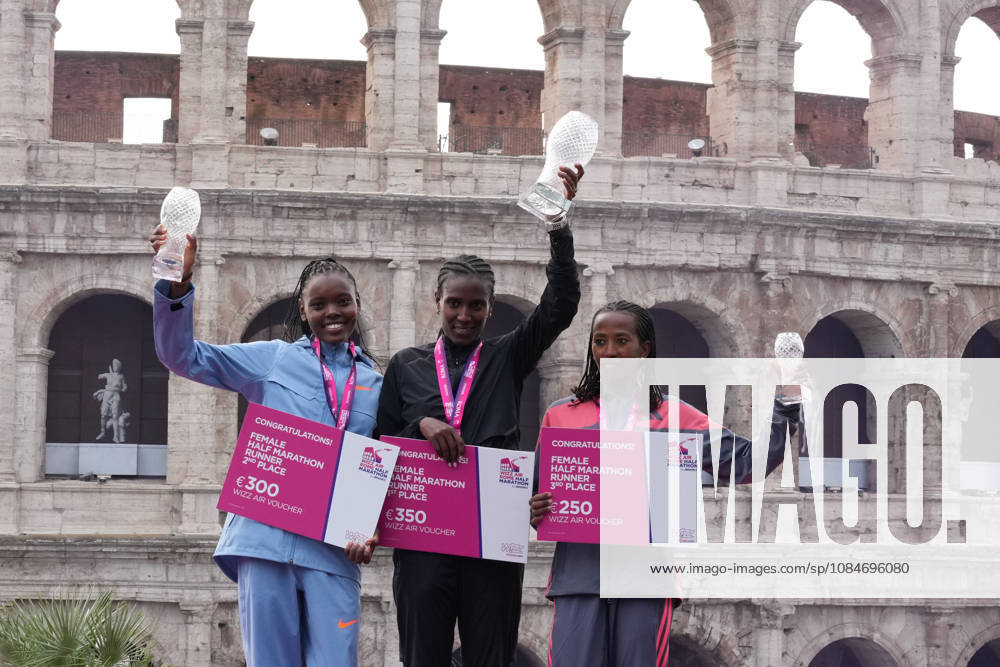 Ndungu Regina Wambui Desta Netsanet Yaregal Yalemget during the 3th edition of the Wizz Air Rome Half Marathon by Brooks 2026 Rome s, Italy - Sunday, October 18, 2026. ( Photo by Alfredo Falcone LaPresse )