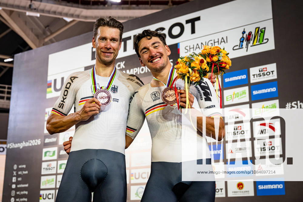 KLUGE Roger, AUGENSTEIN Moritz 2026 UCI Track Cycling World Championships KLUGE Roger AUGENSTEIN Moritz GER Germany Landscape orientation Landscape Event 2026 UCI Track Cycling World Championships Category Cycling Track Cycling World Championships Elite Men Location Asia China Shanghai Chongming Shanghai Velodrome Discipline Madison Distance 50 km Date October 18, 2026 Sunday Day 5