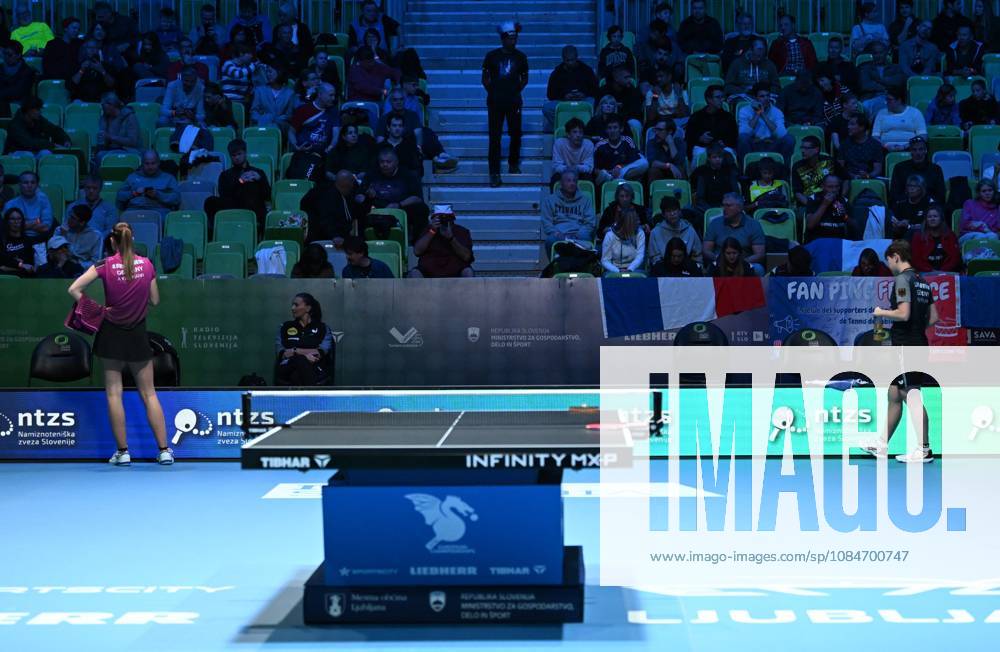 Annett Kaufmann of SV DJK Kolbermoor and Nina Mittelham of ttc berlin eastside advance to the semifinals of the European Table Tennis Championships in Ljubljana, Slovenia LJUBLJANA, SLOVENIA, OCTOBER 18, 2026 Annett Kaufmann of SV DJK Kolbermoor and Nina Mittelham of ttc berlin eastside will face off in an all-German matchup in the semifinals of the European Table Tennis Championships in Ljubljana, Slovenia Ljubljana, Slovenia
