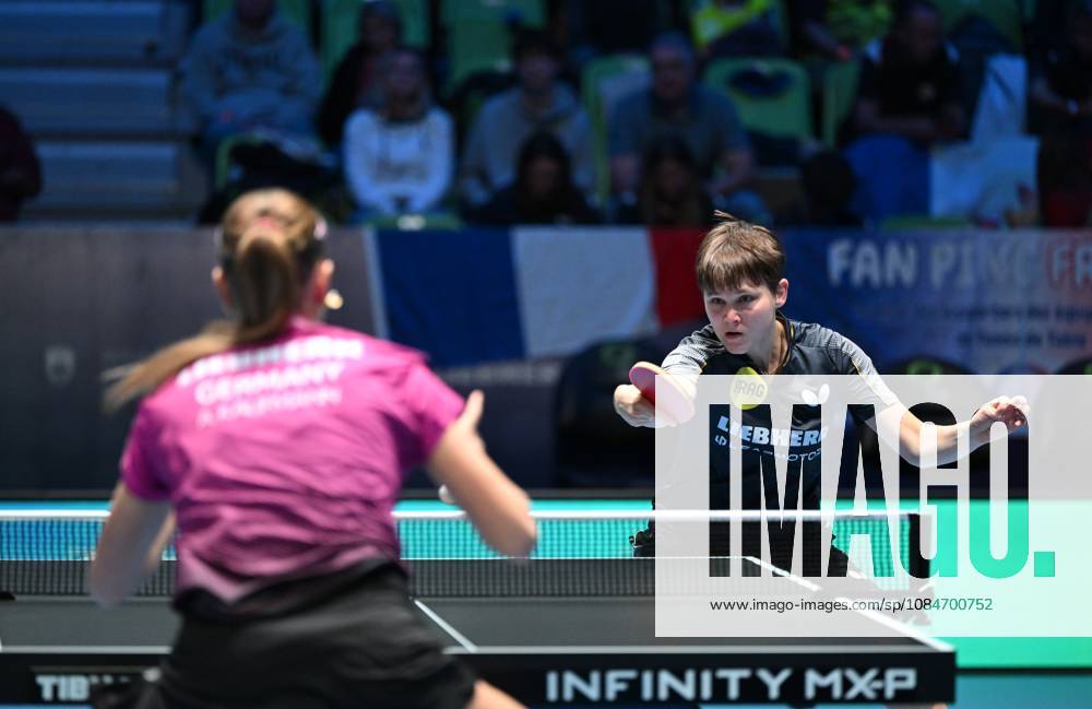 Nina Mittelham of TTC Berlin Eastside advances to the semifinals of the European Table Tennis Championships in Ljubljana, Slovenia LJUBLJANA, SLOVENIA, OCTOBER 18, 2026 Nina Mittelham of ttc berlin eastside (pictured) and Annett Kaufmann of SV DJK Kolbermoor will face off in an all-German matchup in the semifinals of the European Table Tennis Championships in Ljubljana, Slovenia Ljubljana, Slovenia