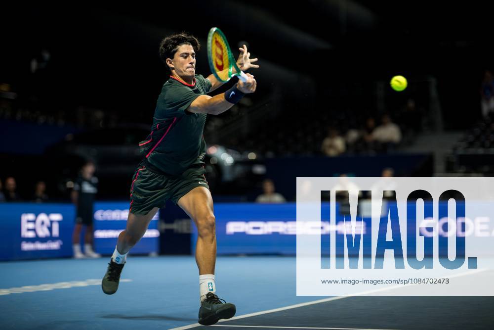 Federico Cina of Italy pictured in action during the European Open ATP, Tennis Herren tennis tournament in Brussels, on Sunday 18 October. This year s edition of the tournament is taking place from 17 to 25 October JASPERxJACOBS x190192792x