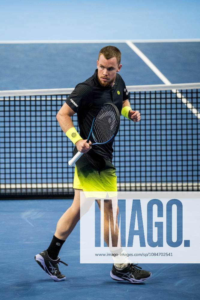 Remy Bertola of Switzerland pictured in action during the European Open ATP, Tennis Herren tennis tournament in Brussels, on Sunday 18 October. This year s edition of the tournament is taking place from 17 to 25 October JASPERxJACOBS x190192872x