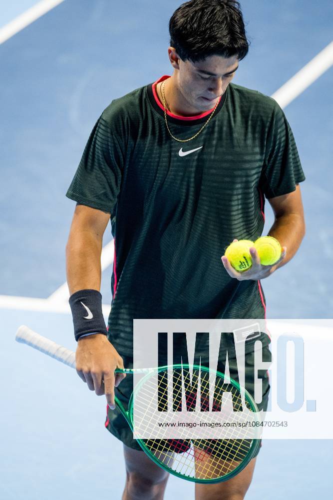 Federico Cina of Italy pictured in action during the European Open ATP, Tennis Herren tennis tournament in Brussels, on Sunday 18 October. This year s edition of the tournament is taking place from 17 to 25 October JASPERxJACOBS x190192907x