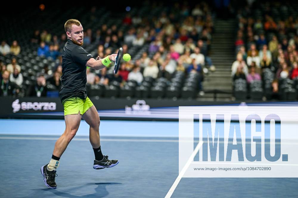 Remy Bertola of Switzerland is pictured in action during the European Open ATP, Tennis Herren tennis tournament in Brussels, on Saturday 18 October. This year s edition of the tournament is taking place from 17 to 25 October DAVIDxPINTENS x190193400x