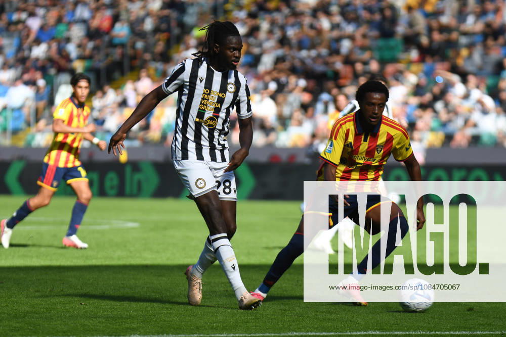 IPA89851725 - Udinese s Oumar Solet in action during the Udinese Calcio vs. US Lecce Italian Serie A soccer match in Udine, Italy, on October 18, 2026