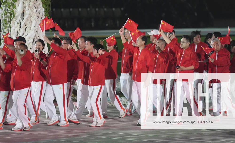 (261018) -- NAGOYA, Oct. 18, 2026 -- The delegation of China parades into the stadium during the opening ceremony of the Aichi-Nagoya Asian Para Games in Nagoya, Japan, Oct. 18, 2026. ) (SP)JAPAN-NAGOYA-ASIAN PARA GAMES-OPENING CEREMONY CaixYang