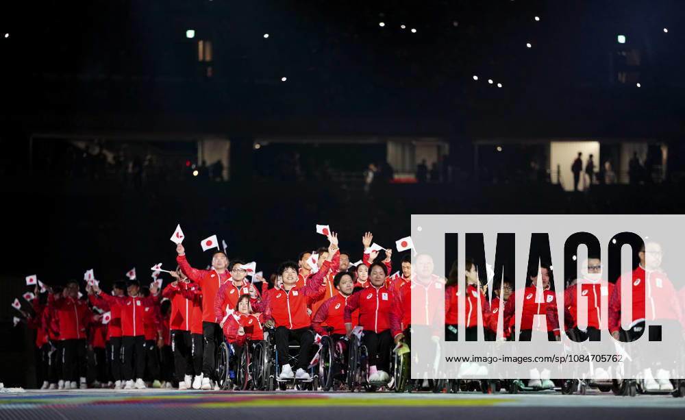 (261018) -- NAGOYA, Oct. 18, 2026 -- The delegation of Japan parades into the stadium during the opening ceremony of the Aichi-Nagoya Asian Para Games in Nagoya, Japan, Oct. 18, 2026. ) (SP)JAPAN-NAGOYA-ASIAN PARA GAMES-OPENING CEREMONY JiaxHaocheng