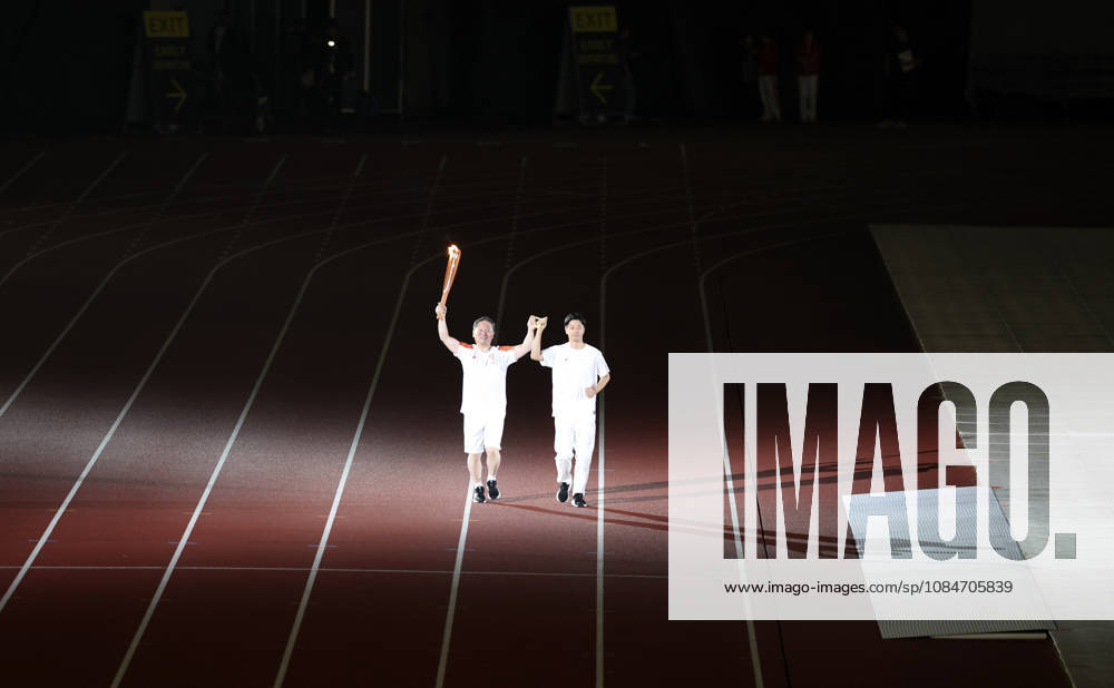 (261018) -- NAGOYA, Oct. 18, 2026 -- Torch bearers relay the torch during the opening ceremony of the Aichi-Nagoya Asian Para Games in Nagoya, Japan, Oct. 18, 2026. ) (SP)JAPAN-NAGOYA-ASIAN PARA GAMES-OPENING CEREMONY YaoxQilin