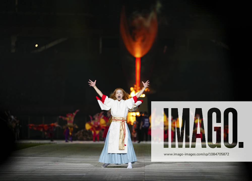 (261018) -- NAGOYA, Oct. 18, 2026 -- An artist performs during the opening ceremony of the Aichi-Nagoya Asian Para Games in Nagoya, Japan, Oct. 18, 2026. ) (SP)JAPAN-NAGOYA-ASIAN PARA GAMES-OPENING CEREMONY JiaxHaocheng