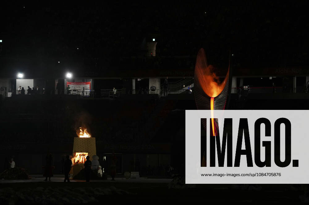 (261018) -- NAGOYA, Oct. 18, 2026 -- The cauldron is lit during the opening ceremony of the Aichi-Nagoya Asian Para Games in Nagoya, Japan, Oct. 18, 2026. ) (SP)JAPAN-NAGOYA-ASIAN PARA GAMES-OPENING CEREMONY JiaxHaocheng