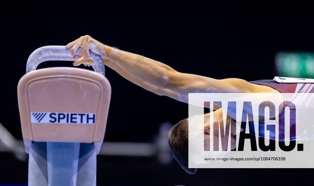 ROTTERDAM - Dominic Tamsel (SUI) in action during the qualifications at the World Gymnastics Championships in Rotterdam Ahoy. IRIS VAN DEN BROEK ANP ANPxSportx IVx 572832836 originalFilename: 572832836