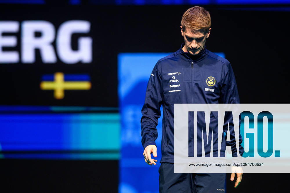 Anton Källberg of Sweden before competing in the men’s singles semifinal on Day 8 of the European Table Tennis Championships on October 18, 2026 in Ljubljana. Photo by Martin Metelko, BILDBYRÅN COP 362 ME0003 table tennis ping-pong 2026 European Table Tennis Championship European Table Tennis Championships Day 8