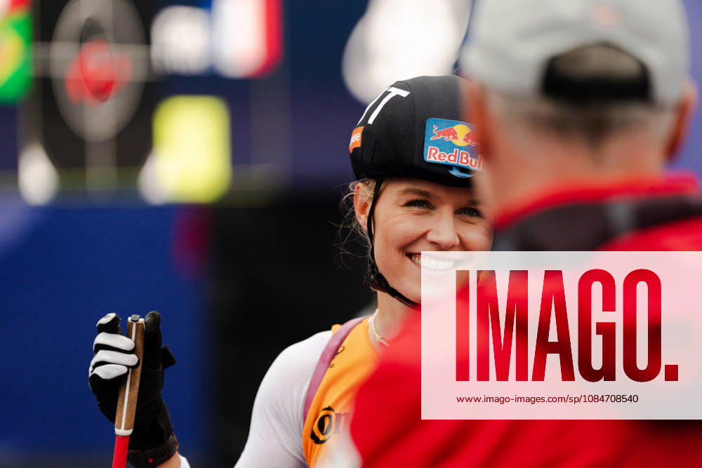 GER, Biathlon, Women, IBU Biathlon Loop One Festival 2026, 2026–2027 Season, Women’s Super Sprint Qualification Heat 1–4: Anna Gandler (AUT), 50, in a portrait while warming up at the Olympic Park in Munich, Bavaria, Germany